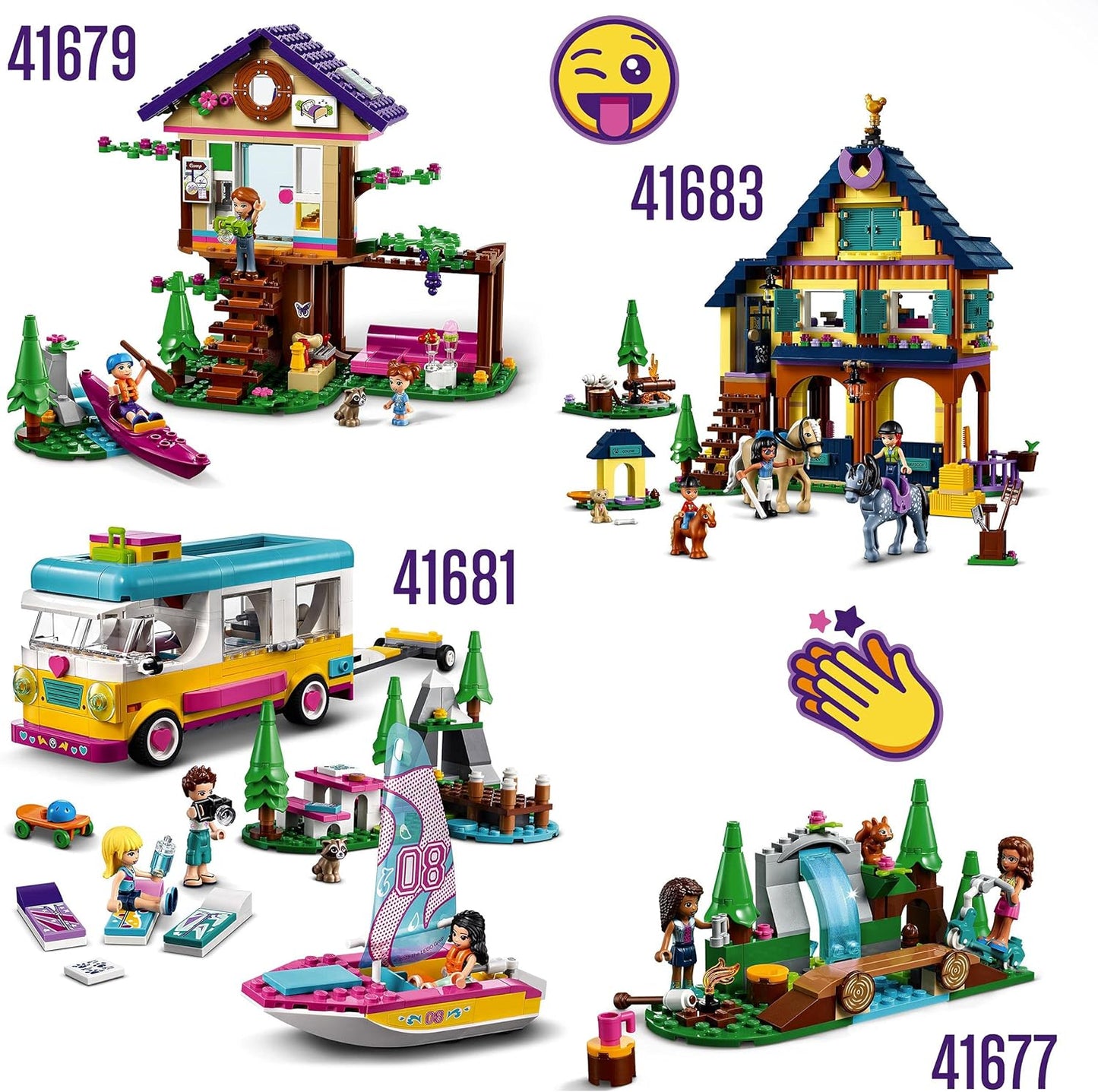 LEGO Friends Forest Horseback Riding Center 41683 Building Kit; Horse Riding