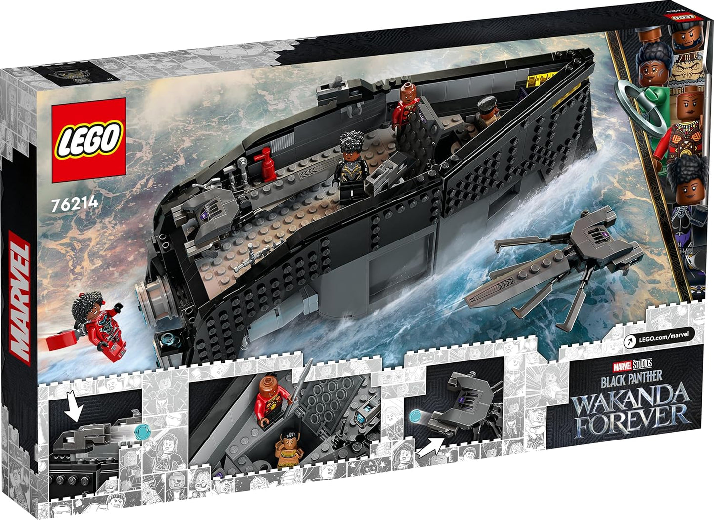 LEGO Super Heroes Marvel Black Panther: Water Decisive Battle 76214 Toy Blocks