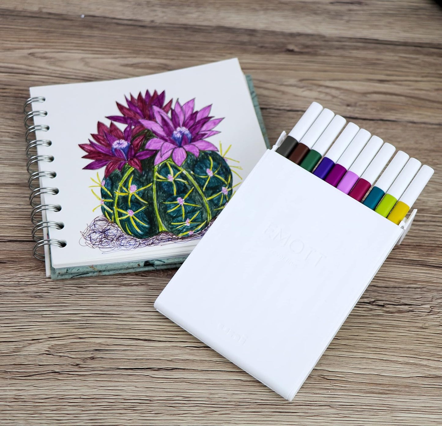 Emott Fineliner Pen Set #3, 10-Colors