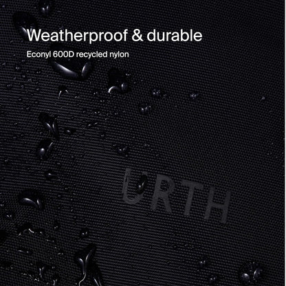 Urth Zeolite Tech Organiser - Water Resistant, Recycled Electronics Travel Case, Cable Organiser Bag for Cords, Charger, Phone, Camera Accessories in Black