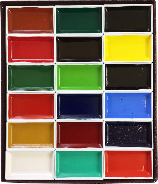 KISSHO Japanese Painting Paint Horned Face Painting Top 18 Colors