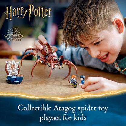 LEGO Harry Potter - Aragog in The Forbidden Forest - Set with Spiders - Magical Creatures Figurines - 2 Character Minifigures - Gift for Children and Movie Fans from 7 Years Old 76434