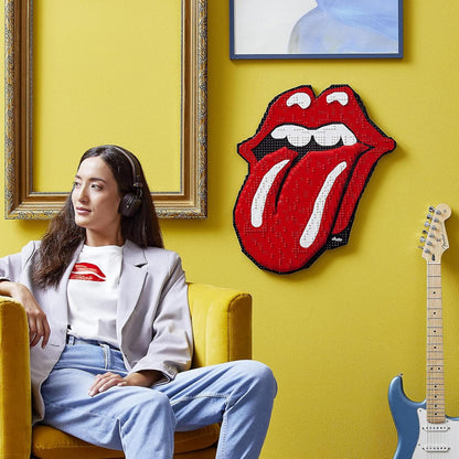 LEGO Art The Rolling Stones 31206 Building Kit; Wall Art Memorabilia or Hobby Gift for Rock Music Fans and Adults