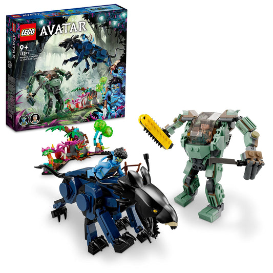 LEGO Avatar Natili vs. Colonel Qualitch 75571 Toy Blocks, Present, Fantasy Movie, Boys, Girls, Ages 9 and Up