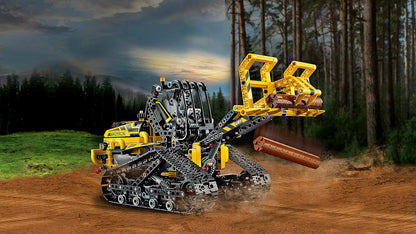 Technic Tracked Loader Excavator Construction Toy Vehicle, 2 in 1 Model, Tracked Dumper, Kids Digger Toys