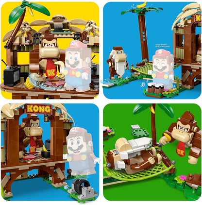 LEGO 71424 Super Mario Donkey Kong Hut Expansion Set, Construction Toy with 2 Characters, Combine with Starter Pack, for Kids, Boys and Girls Ages 8 and Above