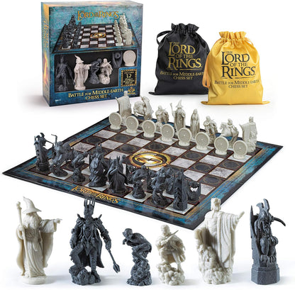 The Noble Collection The Lord of The Rings - Chess Set: Battle for Middle-Earth,Black, for 5 Players