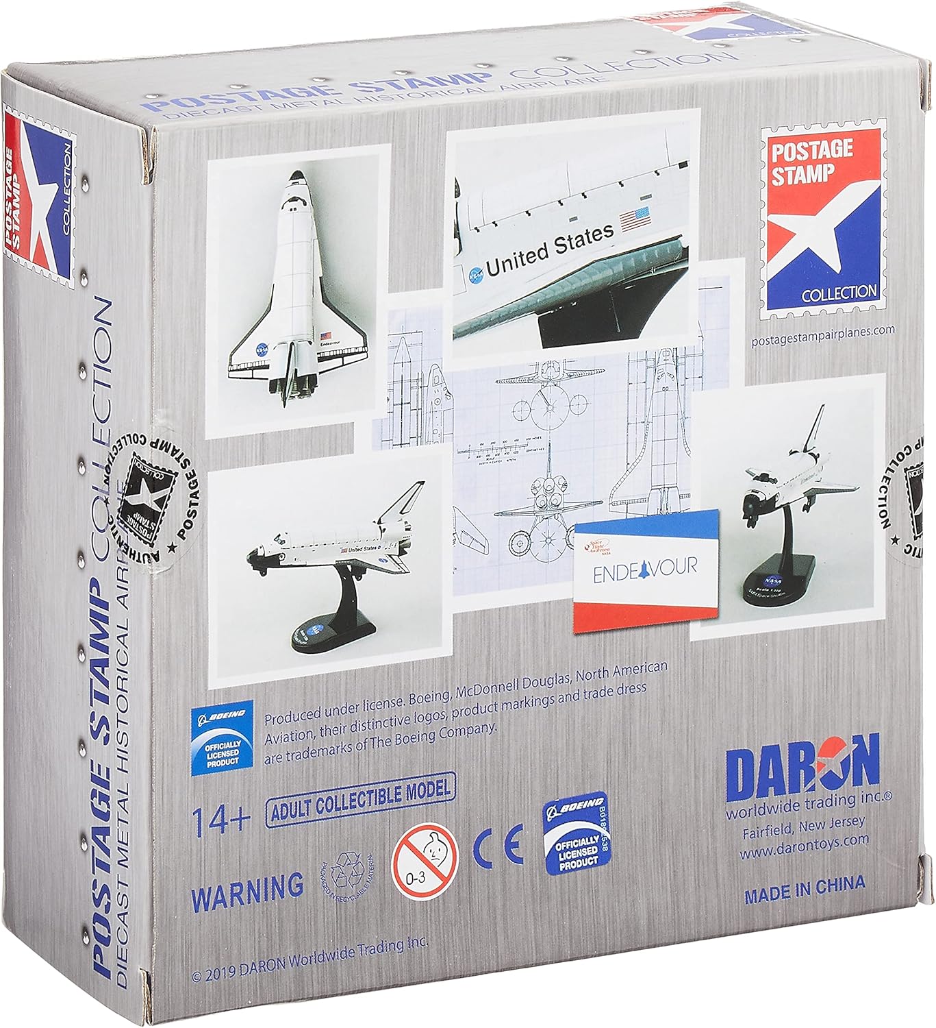 Postage Stamp Daron Space Shuttle Endeavour Vehicle (1/300 Scale) Medium