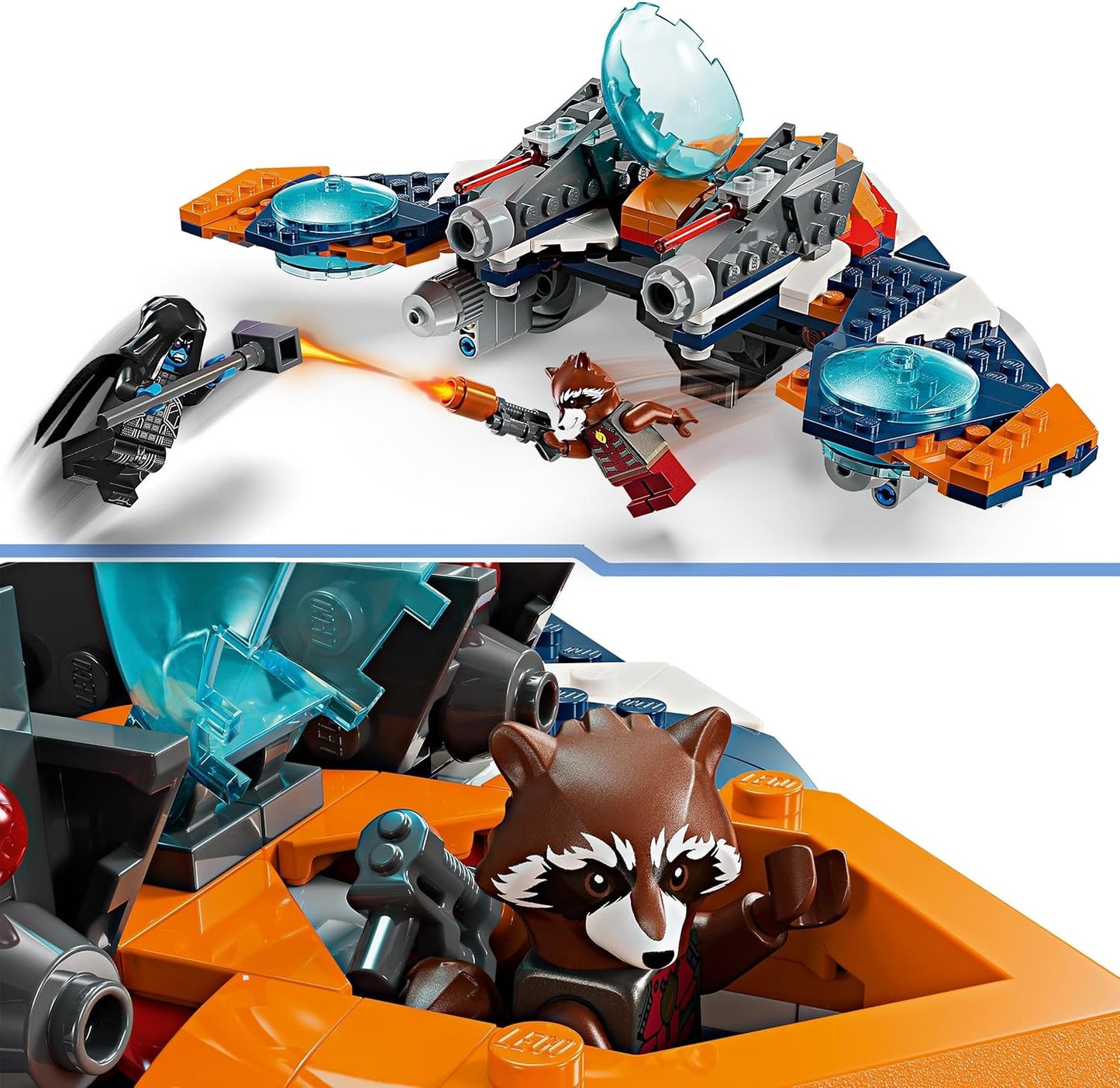 Lego Marvel Superheroes Rocket's Warbird vs. Ronan Set 76278