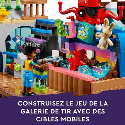 LEGO 41737 Friends Beach Amusement Park, Toy Fair with Technic Movement Elements, Animal Figures, Carousel and Wave Machine, Gift Idea
