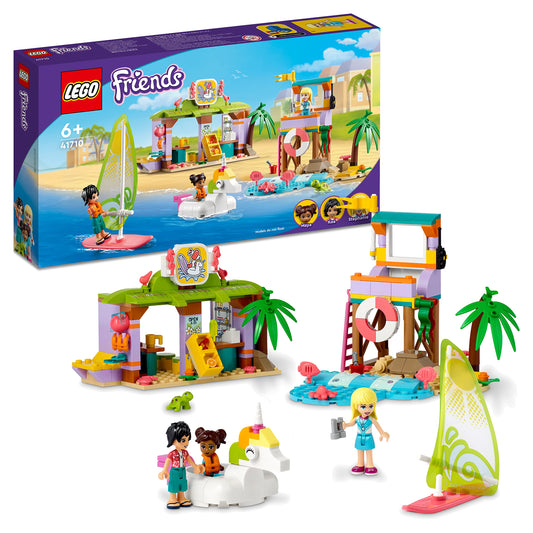LEGO® Friends Surfer Beach Fun 41710 Building Kit;Comes with Friends Lifeguard Character Stephanie;Beach Toy for Kids Aged 6+