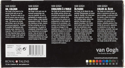 Van Gogh Oil Color Paint, 10x20ml Tubes, Basic Set