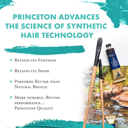 Princeton Catalyst Paintbrush, Size 12, Light Wood