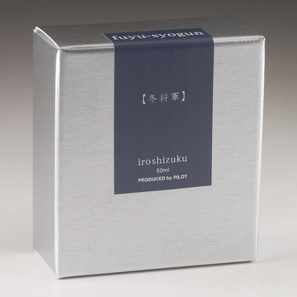 PILOT Iroshizuku Bottled Fountain Pen Ink, Fuyu-Syogun, Rigor of Winter (Cool Gray) 50ml Bottle (69215)