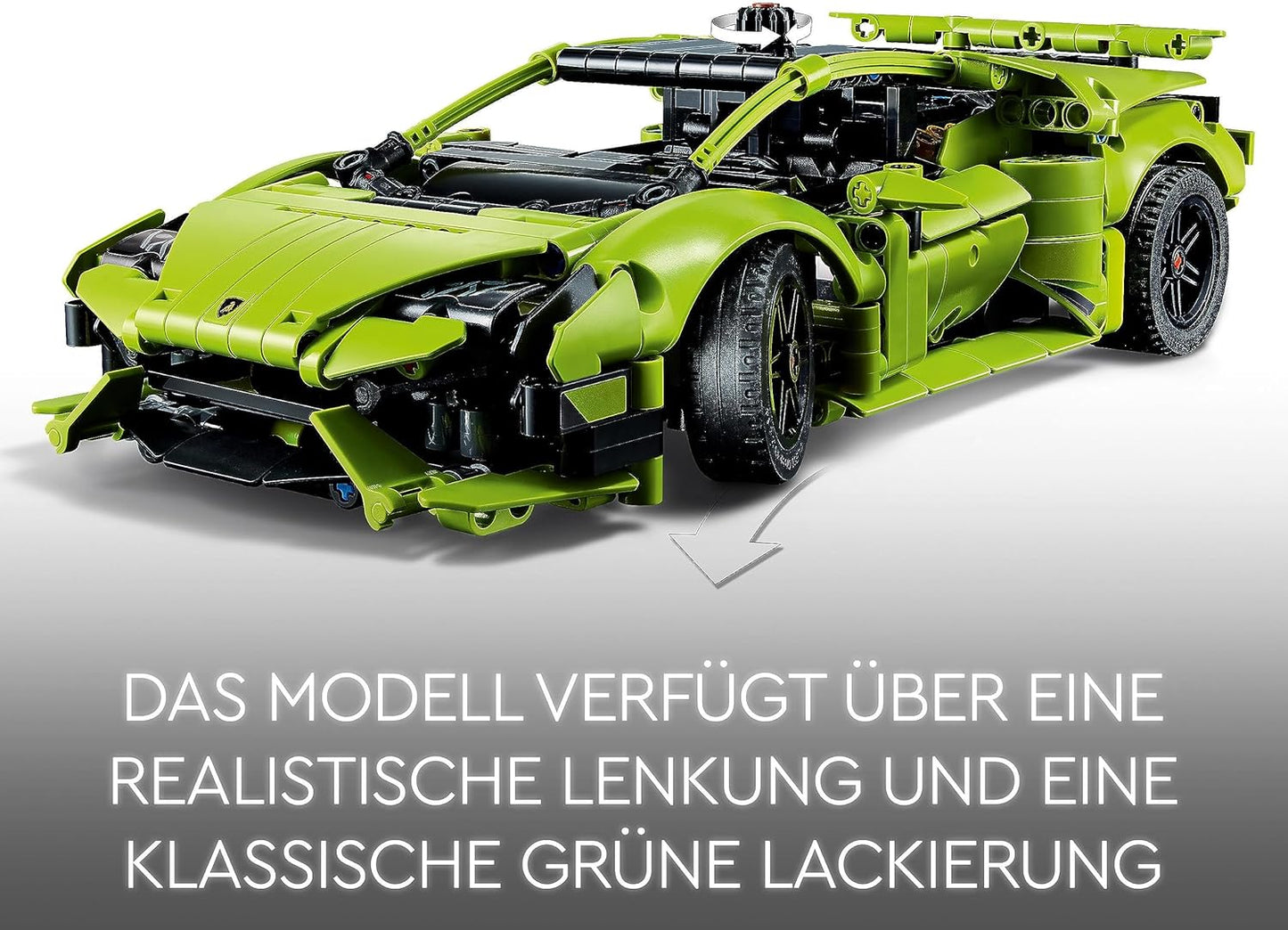 LEGO Technic 42161 Lamborghini Huracán Tecnica, Toy, Gift, Birthday Present, Blocks, Boys, for Ages 9 and Older, Vehicles, Racing, Race Car