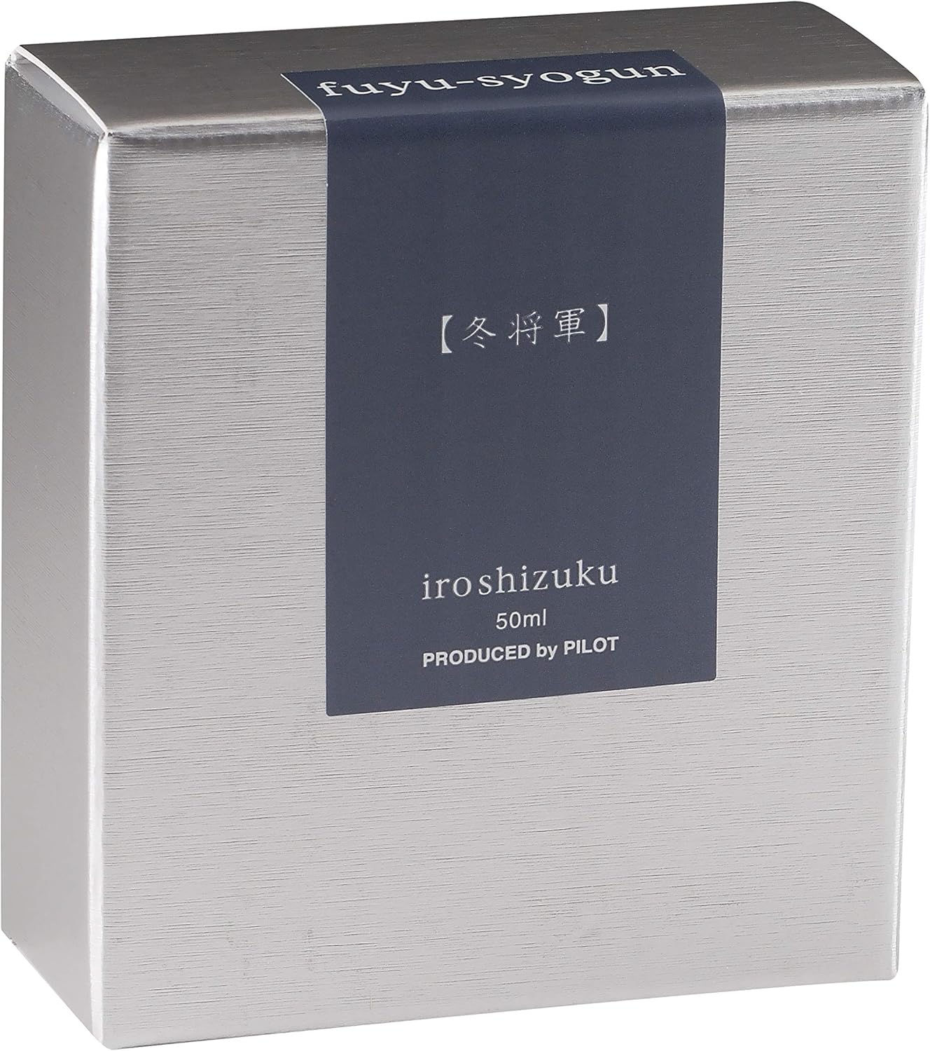PILOT Iroshizuku Bottled Fountain Pen Ink, Fuyu-Syogun, Rigor of Winter (Cool Gray) 50ml Bottle (69215)