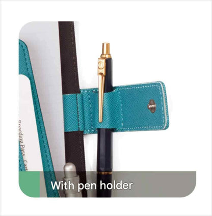 Raymei Fujii CN229A Notebook Cover, A5, Multi-Cover Notebook with Belt, Blue
