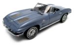 AUTOart 1/18 Chevrolet Corvette Convertible '63 (Silver Blue) Finished Goods