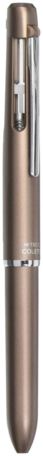 Pilot Multi-Pen, Hi-Tec-C Coleto 1000, Brown Body (LHKC-1SC-BN) 2 Qty & 6 Refills
