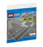 Lego LEGO City load plate straight line + 2 intersection entrance 7280