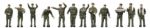 Tommy Tech Geocore Scene Collection The Human 111 People in the SDF Diorama Supplies