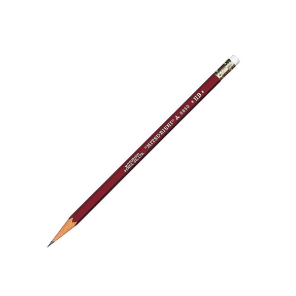 Mitsubishi Pencil with eraser Pencil with 9850 HB 1 dozen K 9850 HB - Image 2