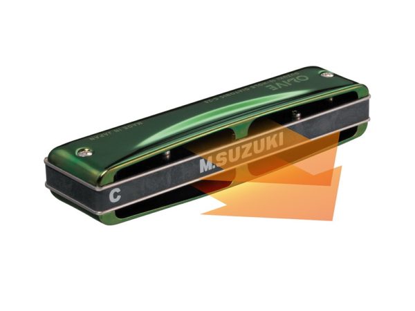 SUZUKI Suzuki 10 hole harmonica OLIVE C - 20 C tone - Image 2