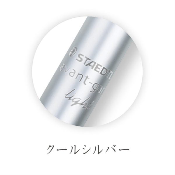 Staedtler Multi Function Avant Grade Light Cool Silver, Red Ink Ballpoint Pen Plus 0.5mm Mechanical Pencil (927AGL-S) - Image 2
