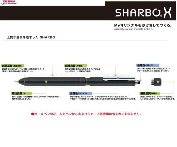 Zebra Multifunction Pen Sharbo X LT3 Cobalt Blue SB22 - COBL - Image 3