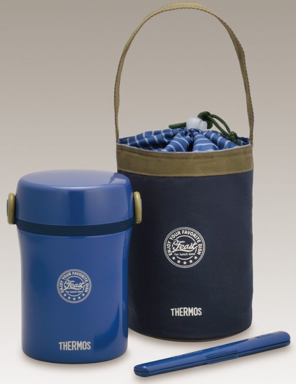 Thermos stainless steel lunch jar approx 0.6 Navy JBC-801 NVY - Image 2