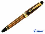 Pilot fountain pen custom 823 FKK 3 MRPBNF Fine Nib (Brown Barrel)