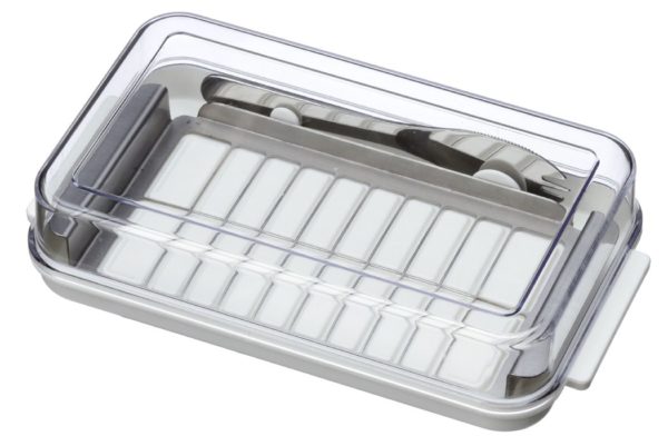 Skater Stainless steel cutter type butter case with butter knife Made in Japan BTG 2 DX