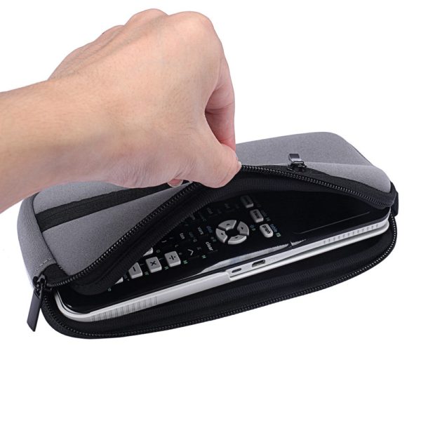 For Texas Instruments TI-Nspire CX / Nspire CX CAS TI-30XS / TI-36X Pro / TI-84 Plus CE Graphing Calculator Soft Carrying Case Travel Bag Protective Pouch Box -Extra Room for Accessories (Soft Gray) - Image 4