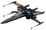 Bandai Hobby Star Wars 1/72 Poe's X-Wing Fighter The Force Awakens Building Kit