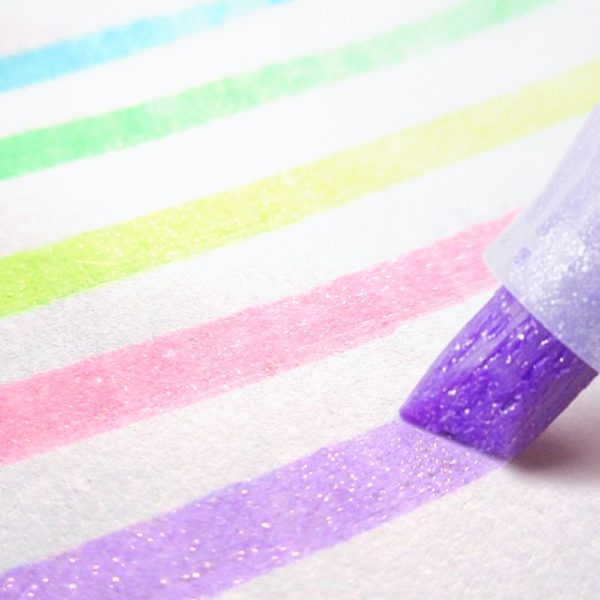 Zebra Glitter Highlighter, Kirarich, Pack of 5 (WKS18-5C) - Image 2