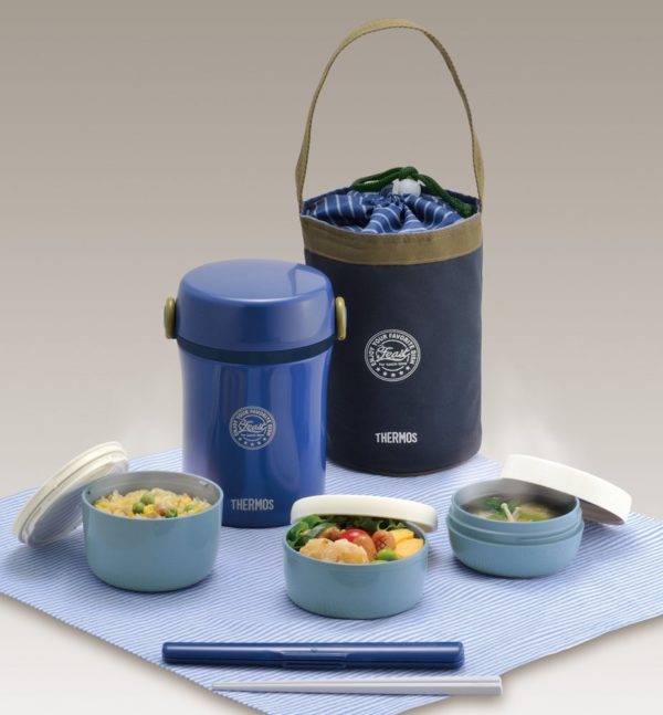 Thermos stainless steel lunch jar approx 0.6 Navy JBC-801 NVY - Image 3