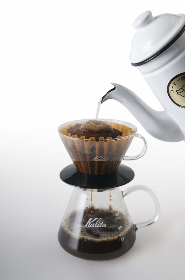 Kalita 05039 Glass Wace Dripper 185 Black Coffee Dipper, 82 mm/3.2', Clear - Image 4