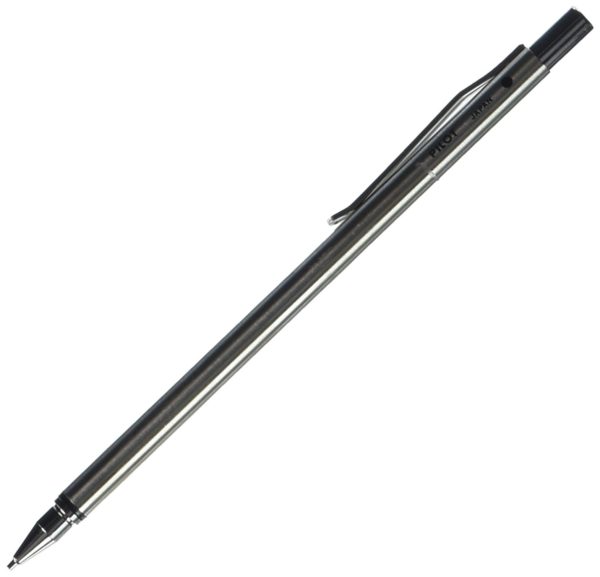 Pilot Mini Ballpoint Pen, Mechanical Pencil Birdy Switch, Black Ink, 0.5Mm Lead, Silver (HSBN-50S-S)