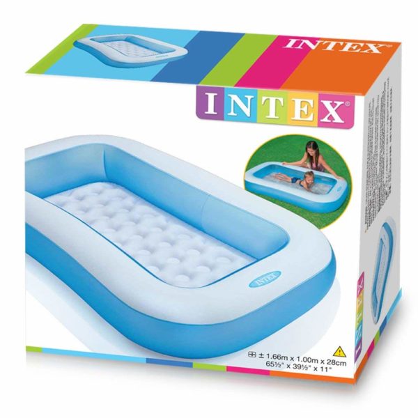 INTEX (INTEX) Rectangler Baby Pool 166 cm x 100 cm x 28 cm 57403 [Japanese Genuine] - Image 3