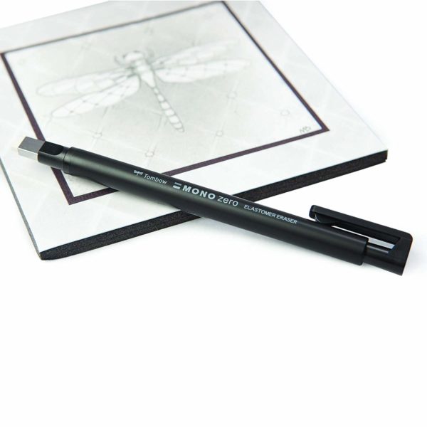 Dragonfly pencil holder type eraser monozero square type EH - KUS 11 black - Image 3