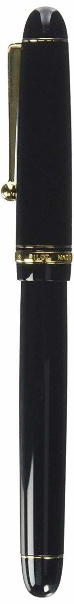 Pilot Fountain Pen Custom 74, SM-Nib, Black Body (FKK-1000R-B-SM)