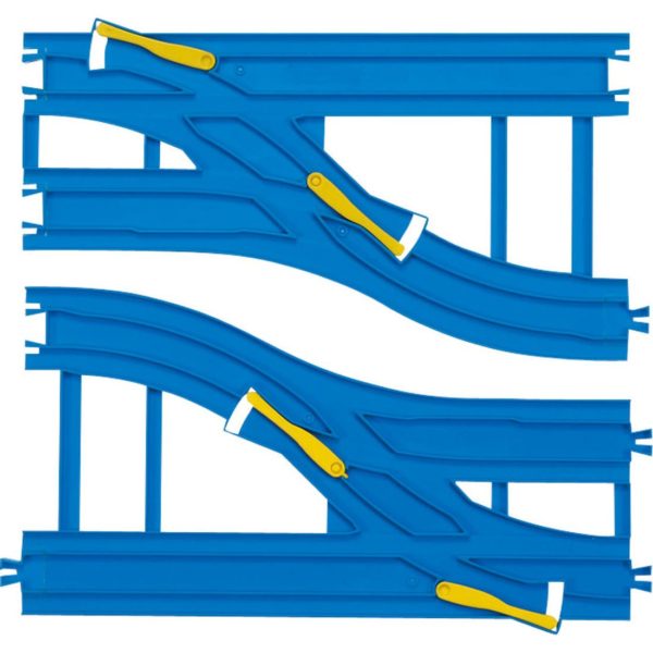 Plarail double track wide point rail R-15