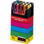 Uni Posca Paint Marker Pen, Medium Point, Set of 7 Natural Color (PC-5M 7C)