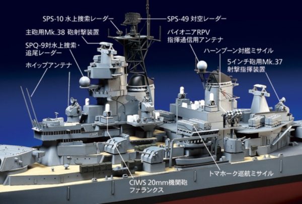 Tamiya 1/350 Ship Series No. 29 US Navy Battleship BB-63 Missouri 1991 Specification Plastic Model 78029 - Image 3