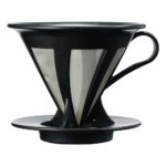 Hario Cafeor Stainless Steel Coffee Dripper (Size 02, Black)