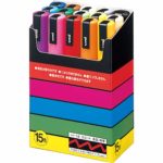 uni-posca Paint Marker Pen - Medium Point - Set of 15 (PC-5M15C)