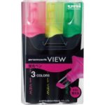 Uni Promark View Highlighter - 3 Color Set
