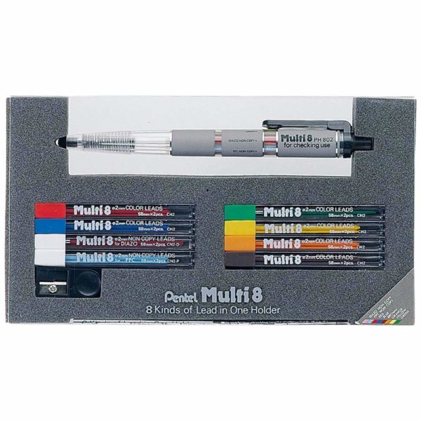 Pentel Pencil Lead Holder and Lead Set, Multi 8 Set (PH802ST) - Image 4