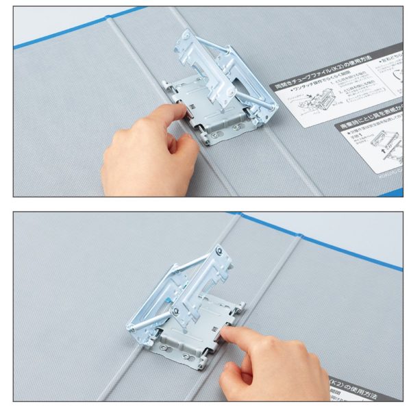 Kokuyo tube file K2 casement A4 vertical 800-sheet 2 hole blue K2 off -ETB680B - Image 8