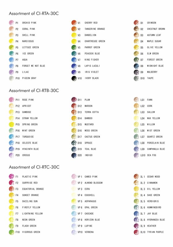 Tombow Irojiten Color Diccionario Color lpiz de maderaJuego de 30Color Set (tonos: Plido II Deep II & Light Grayish I) - Image 5